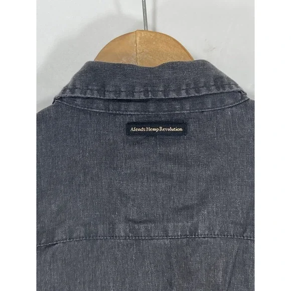 Vintage Rare Afends Hemp Revolution Men's Size 2 Gray 55% Hemp Organic Cotton